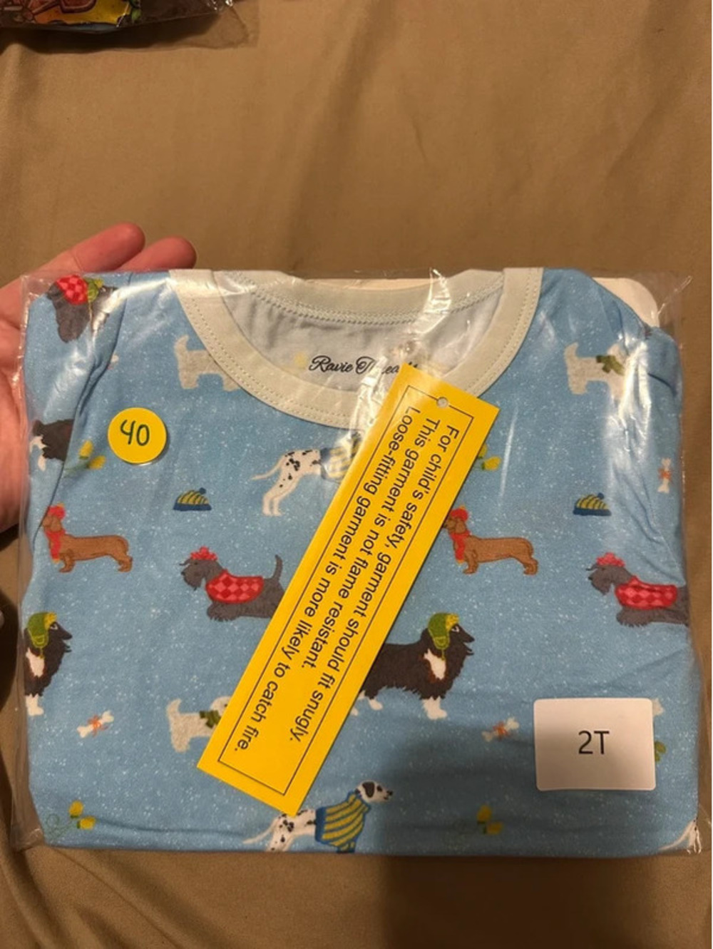Ravie Threads Bamboo winter pups pj set